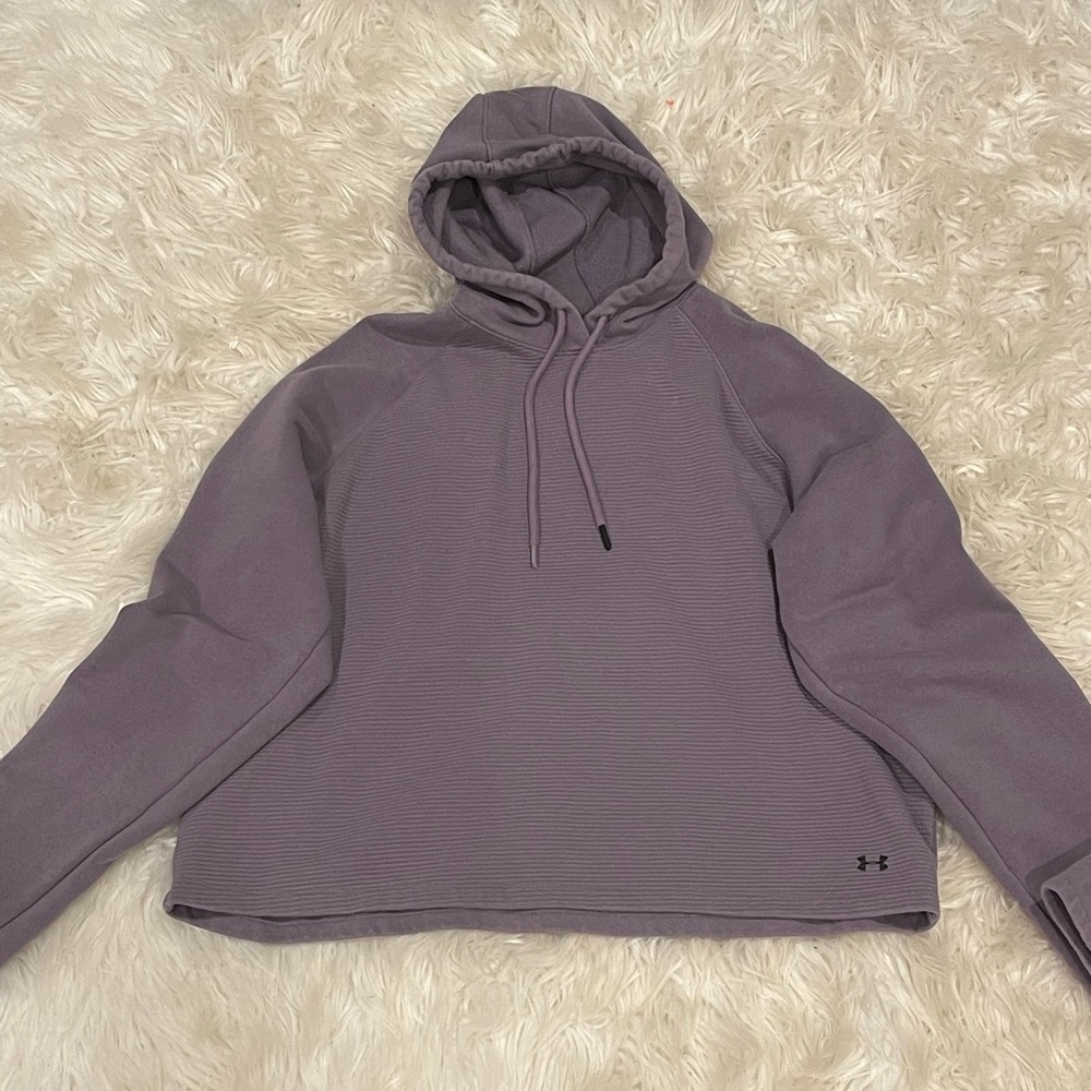 purple under armour hoodie